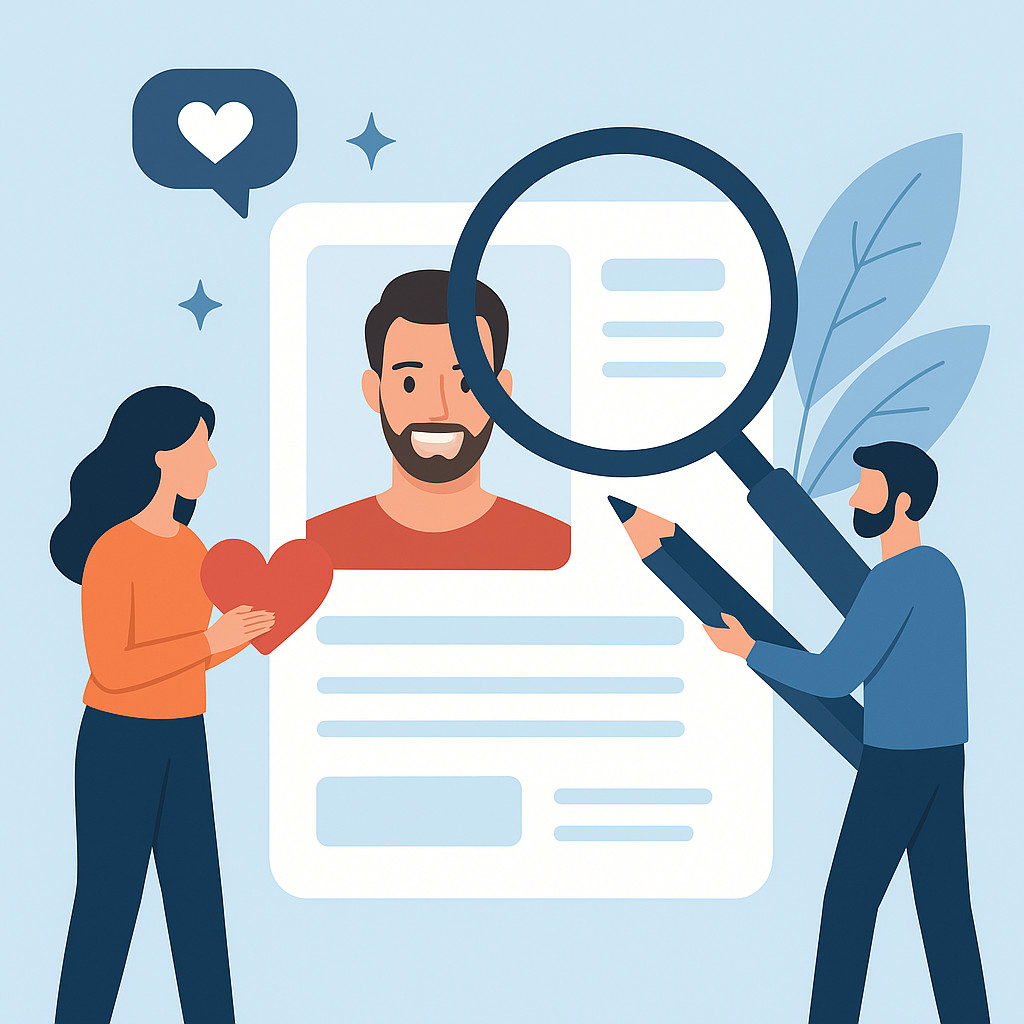 Optimierung des Dating-Profils mit Fotos und Texten